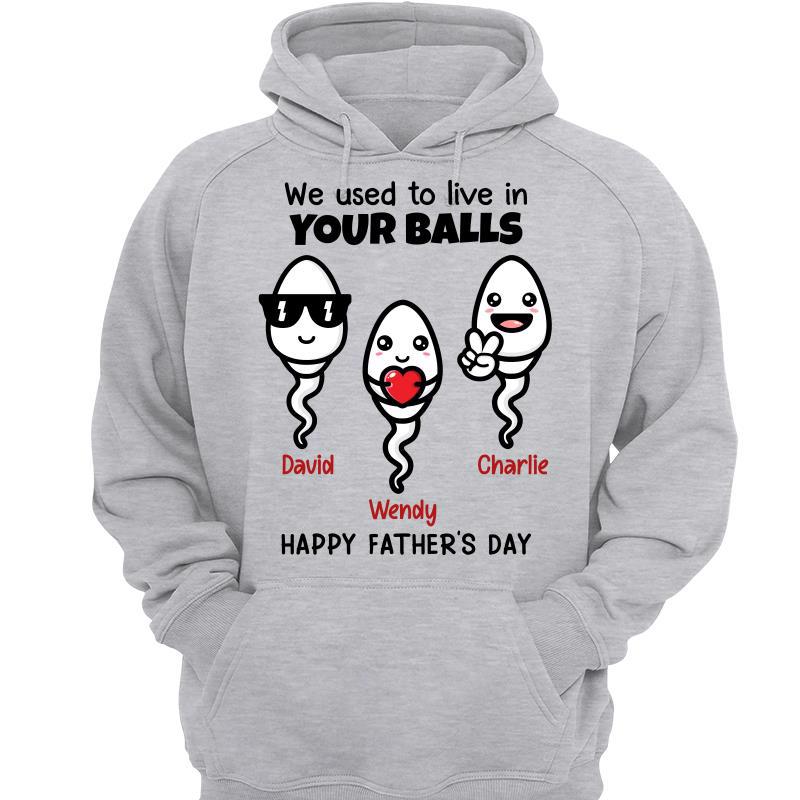Little Cute Kids Happy Father‘s Day Personalized Hoodie Sweatshirt