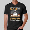 Grandpa Grandkids Two Titles Personalized Shirt