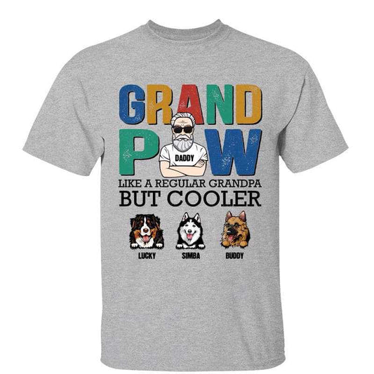 Grandpaw Old Man Gift For Dog Lover Personalized Shirt