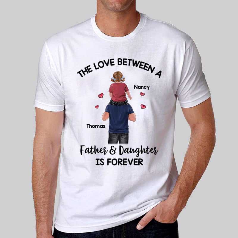 Father & Son Daughter Best Friends For Life Piggy Back Personalized Shirt