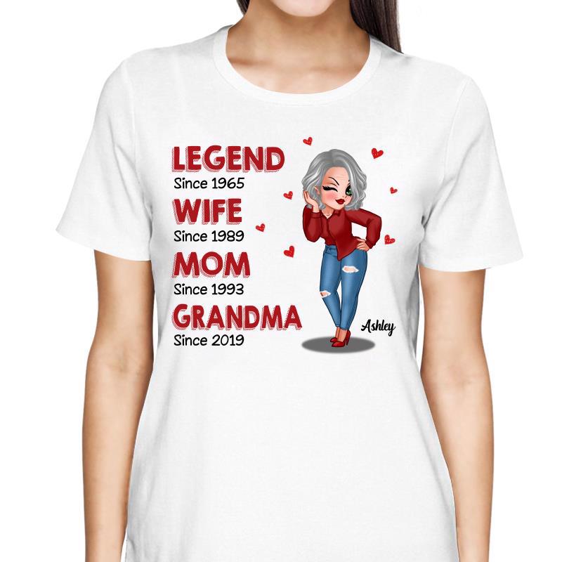 Sassy Woman Legend Wife Mom Grandma Personalized Shirt