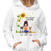 Life Is Better With Dogs Sunflower Sitting Doll Personalized Hoodie Sweatshirt