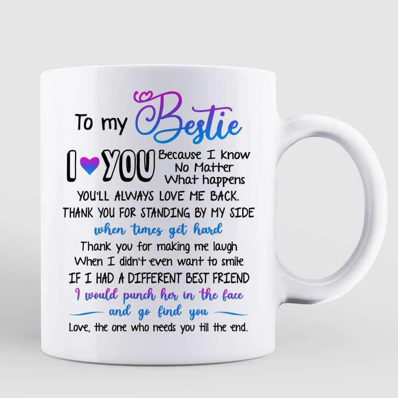 To My Bestie You Are My Person Best Friend Gift Sassy Girls Personalized Mug