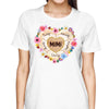 Grandma Heart Pieces Personalized Shirt