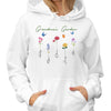Family Birth Months Flowers Personalized Hoodie Sweatshirt