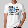 Our First Father‘s Day Man Sitting With Baby Gift Personalized Shirt