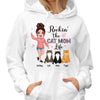 Rockin‘ Cat Mom Life Doll Girl Hoodie Personalized Hoodie Sweatshirt