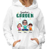 Grandma‘s Garden Birth Month Flowers Kids Personalized Hoodie Sweatshirt