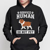 Service Human Walking Dog Personalized Hoodie Sweatshirt