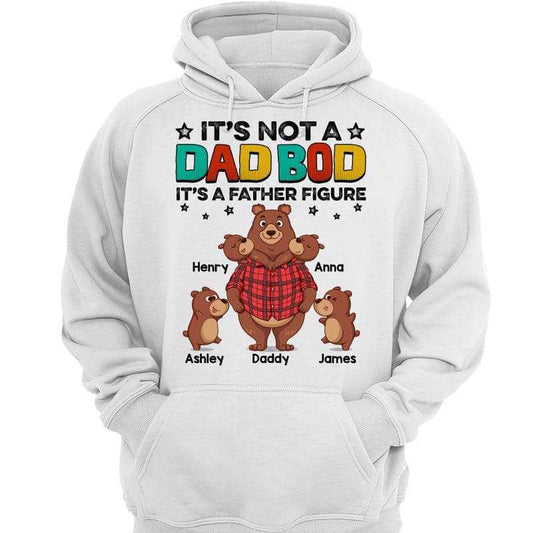 Dad Bod Not Father Figure Personalized Hoodie Sweatshirt