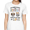 Heart Filled With Kisses Dog Mom Gift Personalized Shirt