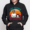 Retro Like Father Like Son Daughter Personalized Hoodie Sweatshirt