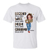 Half Leopard Sassy Legend Wife Mom Grandma Personalized Shirt