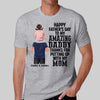 Piggy Back Thanks Dad For Putting Up With Mom Happy Father‘s Day Personalized Shirt