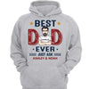Best Dad Ever Retro Gift for Dad Personalized Hoodie Sweatshirt