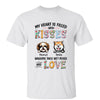 Heart Filled With Kisses Dog Mom Gift Personalized Shirt