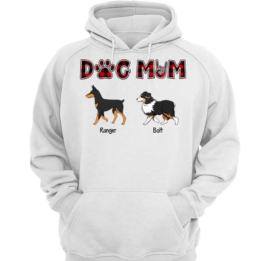 Dog Mom Pattern Walking Dog Personalized Hoodie Sweatshirt