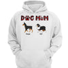 Dog Mom Pattern Walking Dog Personalized Hoodie Sweatshirt