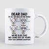 Dear Dad Swimming Champions Little Cute Kids Father‘s Day Gift Personalized Mug
