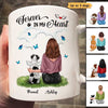 Dog Mom With Sitting Dogs Forever In My Heart Pet Memorial Personalized Mug