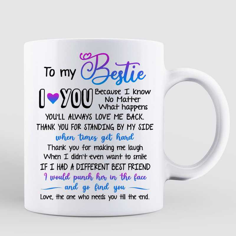 To My Bestie You Are My Person Best Friend Gift Personalized Mug
