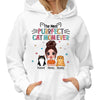 The Most Purrfect Cat Mom Ever Doll Woman Personalized Hoodie Sweatshirt