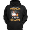 Dad Asked God For Angels Best Friends Personalized Hoodie Sweatshirt