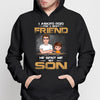 Dad Asked God For Angels Best Friends Personalized Hoodie Sweatshirt