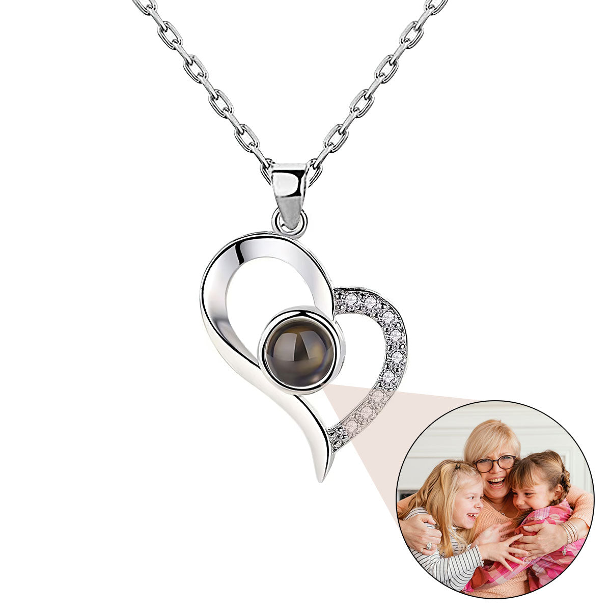 Photo Heart Pendant Necklace, Mother’s Day Gift, Gift For Best Friends
