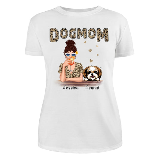 Leopard Shirt Dog Mom Personalized Shirt