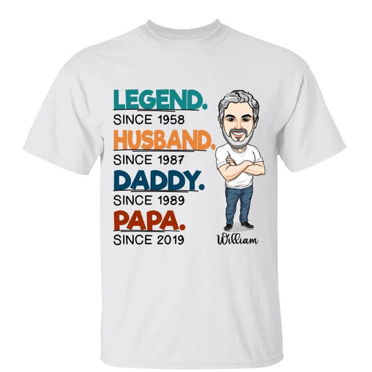 Legend Grandpa Caricature Old Man Personalized Shirt