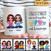 Besties Sisters Friends Heartstrings Personalized Mug