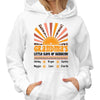 Grandma Rays Of Sunshine Leopard Personalized Hoodie Sweatshirt