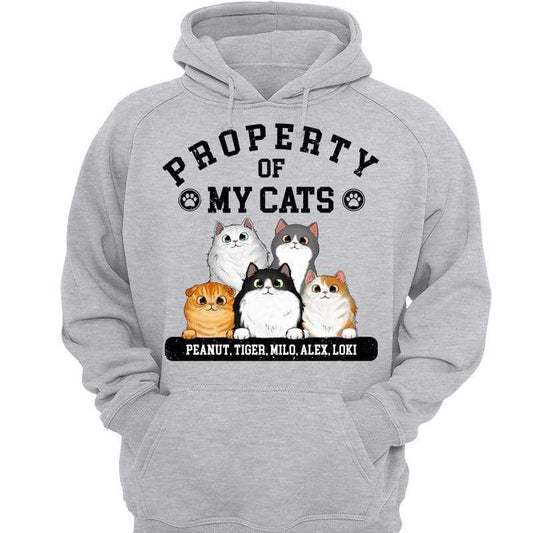 Property Of Cats Father‘s Day Gift Personalized Hoodie Sweatshirt