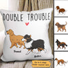 Walking Dogs Gift For Dog Lover Personalized Pillow (Insert Included)