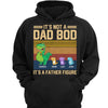 Not Dad Bod Father Figure Retro Dinosaur Personalized Hoodie Sweatshirt