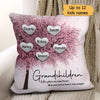 Cherry Blossom Heart Gift For Grandma Personalized Pillow (Insert Included)