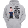 Piggy Back Thanks Dad For Putting Up With Mom Happy Father‘s Day Personalized Hoodie Sweatshirt