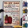 Dear Dad From Daughter Vintage Father‘s Day Gift Personalized Vertical Poster