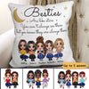 Doll Besties Sisters Siblings Are Like Star Personalized Pillow (Insert Included)