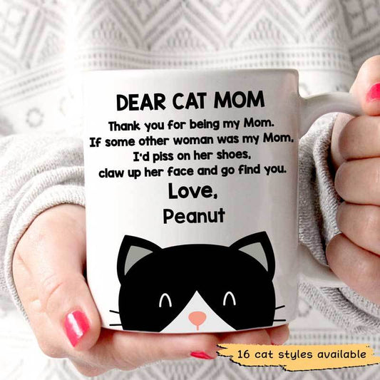AOP Mugs Dear Cat Mom Dad AOP Personalized Mug 11oz