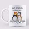 AOP Mugs Happy Father‘s Day Cat Human Servant Personalized Mug 11oz