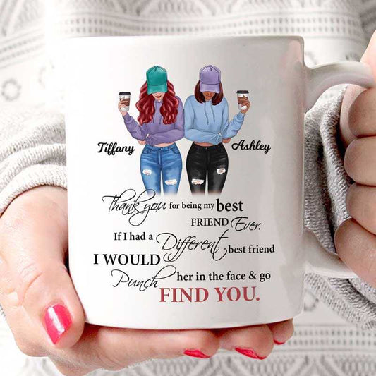 AOP Mugs Thanks For Being My Best Friend Personalized AOP Mug 11oz