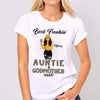Apparel Best Freakin Auntie & Godmother Modern Girl Personalized Shirt