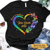 Apparel Butterflies Heart Memorial Personalized Shirt Classic Tee / S / Black
