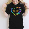 Apparel Cat Mom Paw Hearts Personalized Shirt