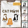 Apparel Cat Mom Rockin Fluffy Cats Sitting Personalized Shirt