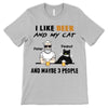 Apparel Cats Beer Maybe 3 People Personalized Shirt