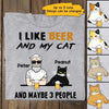 Apparel Cats Beer Maybe 3 People Personalized Shirt Classic Tee / Ash Classic Tee / S
