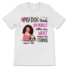 Apparel Cocktail Girl My Dogs Think I‘m Perfect Personalized Shirt